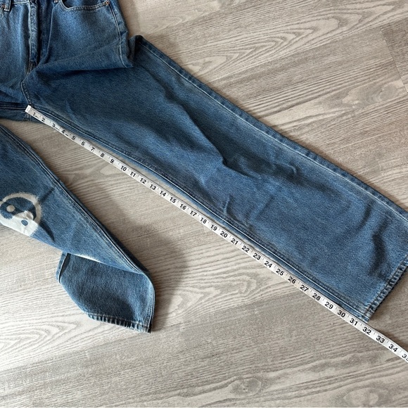 Pacsun 90s Boyfriend Yin Yang Blue Jeans 27 - Picture 10 of 10
